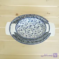 تابه دنی هوم گل آبی مدل بیضی