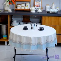 رومیزی مخمل شانل گرد