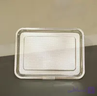آبکش تخت استیل مستطیل 25×35