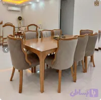 میزنهارخوری ۸نفره فلامینگوبامیزچوبی اسپرت (کد 2QDDQ)