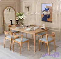 میزنهارخوری۶نفره چوب راش خرید مستقیم از تولیدی رنگ به دلخواه مشتری