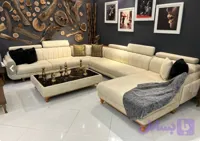 مبل ال راحتی ۹نفره با سیستم صوتی وسوکت شارژ خرید مستقیم از تولیدی رنگ به دلخواه مشتری