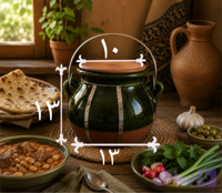 دیزی سفالی آبگوشت خوری دونفره