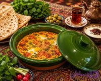 ماهیتابه سفالی