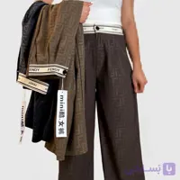 شلوار بگ مدل ایتالیا - طرح مونوگرام Fendi | وارداتی