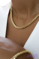 گردنبند خاویاری طلایی