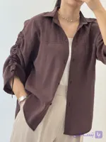 شومیز سیلک زنانه لخت و ریزشی