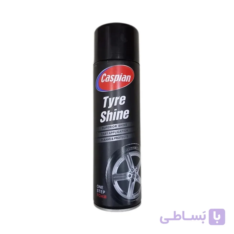 اسپری براق کننده لاستیک کاسپین مدل FOAM حجم 500 میلی لیتر