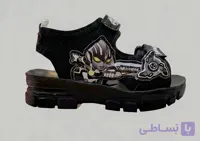 صندل ابرقهرمان پسرانه مشکی طوسی ، سایز 22تا 33