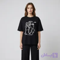تی شرت اورسایز زنانه مدل پنبه