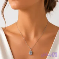گردنبند طرح الماس - اکسسوری و نقره میلدور