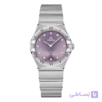 امگا Constellation Quartz 28 بنفش نگین‌دار | رفرنس 131.10.28.60.60.002