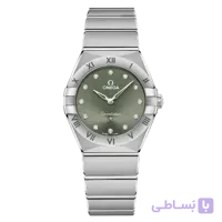 امگا Constellation Quartz 28 سبز ماچا نگین‌دار | رفرنس 131.10.28.60.60.001