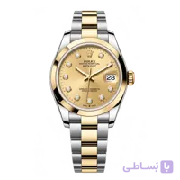 رولکس Datejust 36 شامپاینی نگین‌دار دو رنگ | رفرنس M126203-0018