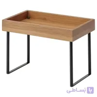 ارگانایزر و نظم‌دهنده روی کابینت آشپزخانه ایکیا مدل NÅLBLECKA فلزی و بامبو