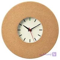 ساعت دیواری ایکیا مدل SVARTGÖK جنس چوب‌پنبه