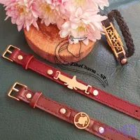 دستبند چرم طبیعی - لیلی پوش
