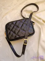 کیف دوشی زنانه شنل‌دوزی چرم طبیعی مدل ژوبا