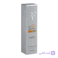 کرم ضد آفتاب رنگی آر اف SPF 50 مناسب پوست خشک و حساس حجم ۵۰ میلی لیتر