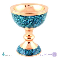 سنگاب فیروزه کوب مسی 33 سانتی متر