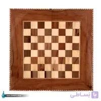 تخته نرد و شطرنج چوب گردو بدنه منبت سایز 50 در 50