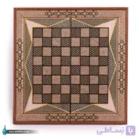 تخته نرد تمام خاتم و صدف ستونی اعلا 50*50