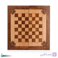 تخته نرد و شطرنج با روکش گردو سایز 35*35