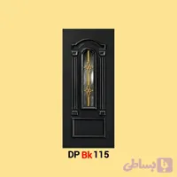 پانل دکوراتیو شیشه دار لمینیت مشکی مدل BK115