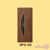 پانل دکوراتیو شیشه دار لمینیت قهوه ای مدل B124