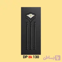 پانل دکوراتیو شیشه دار لمینیت مشکی مدل BK130