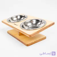 استند ۲ تایی غذا مخصوص گربه چوبیکاتور