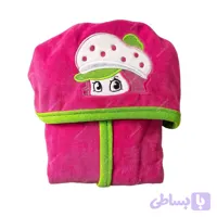 حوله تن‌پوش کلاه‌دار فانتزی کودک طرح توت‌فرنگی Strawberry Shortcake