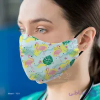 ماسک 3 لایه با قابلیت تعویض فیلتر طرح فلامینگو T011