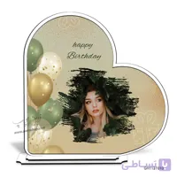 قاب عکس رومیزی قلبی تولد GH113T010
