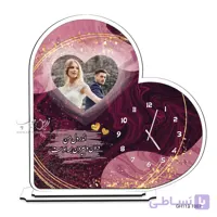 قاب ساعت رومیزی قلبی طرح ولنتاین GH113T007