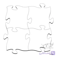 چاپ بر روی قاب عکس پازلی ۴ تکه MDF مدل GH109