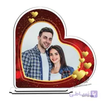 قاب ساعت رومیزی قلبی طرح ولنتاین GH113T004