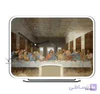 ساعت رومیزی طرح نقاشی شام آخر S107T013