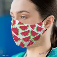 ماسک 3 لایه با قابلیت تعویض فیلتر طرح میوه‌ای T015
