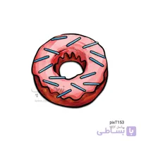 پیکسل MDF طرح دونات PixT161