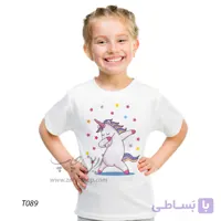 تیشرت بچه گانه اسب تک شاخ طرح T089 - زرین چاپ
