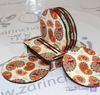 چاپ بر روی ست زیر لیوانی همراه با پایه مدل CO03