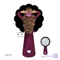 آینه دستی طرح A008T07
