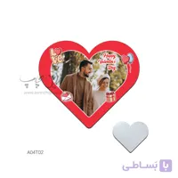 آینه جیبی قلبی طرح ولنتاین A04T02