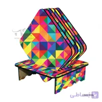 ست زیر لیوانی همراه با پایه طرح CO02T006
