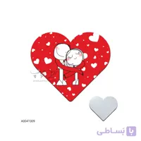 آینه جیبی قلبی طرح ولنتاین A004T009