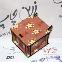 جعبه انگشتر MDF با درب لولایی کد J202