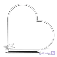 چاپ بر روی قاب ساعت رومیزی قلبی GH113