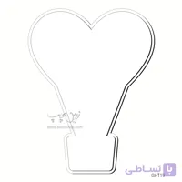 چاپ بر روی قاب عکس MDF طرح بالون GH119