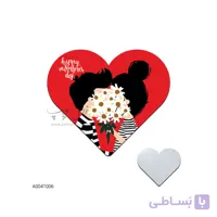 آینه جیبی قلبی طرح ولنتاین A004T006